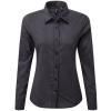 Women's Maxton check long sleeve shirt Steel/Black