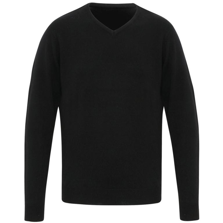 'Essential' acrylic v-neck sweater Black