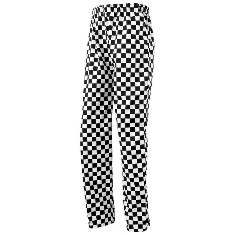 Essential chef's trousers Black/White (Big Check)