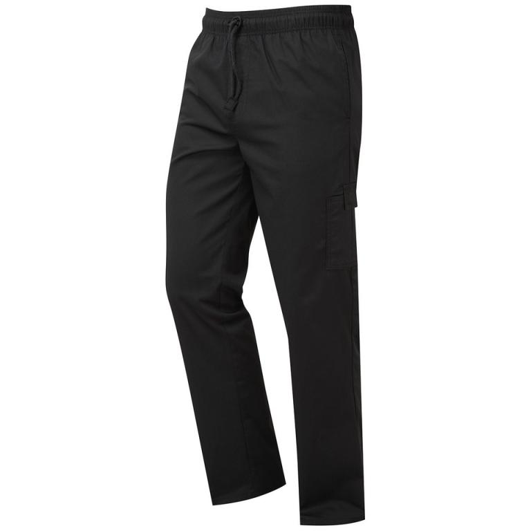 Chef's essential cargo pocket trousers Black