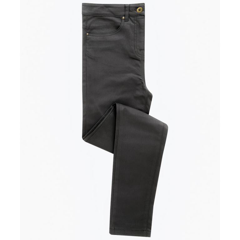 Women's performance chino jeans Charcoal