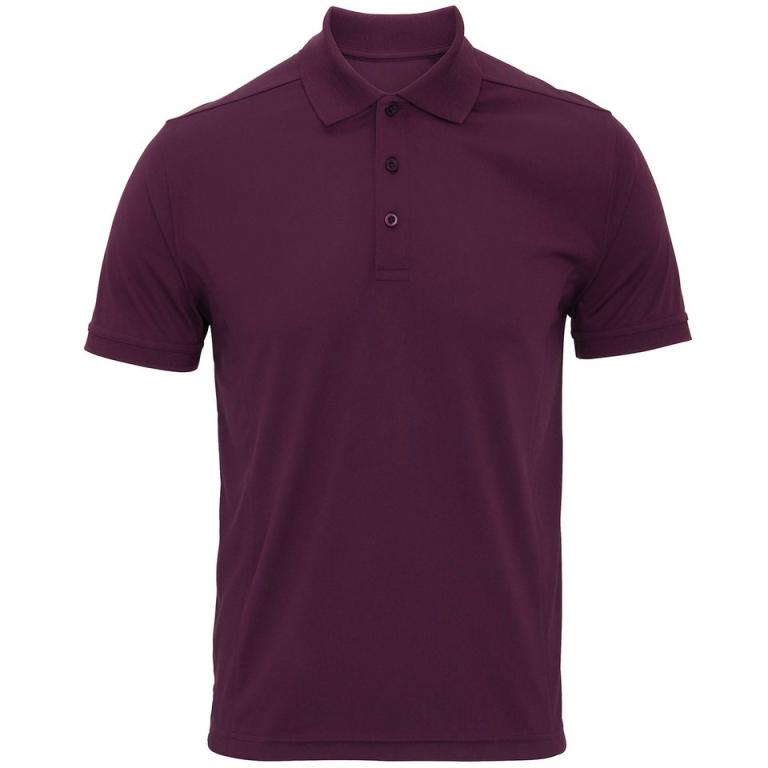 Coolchecker® piqué polo Aubergine