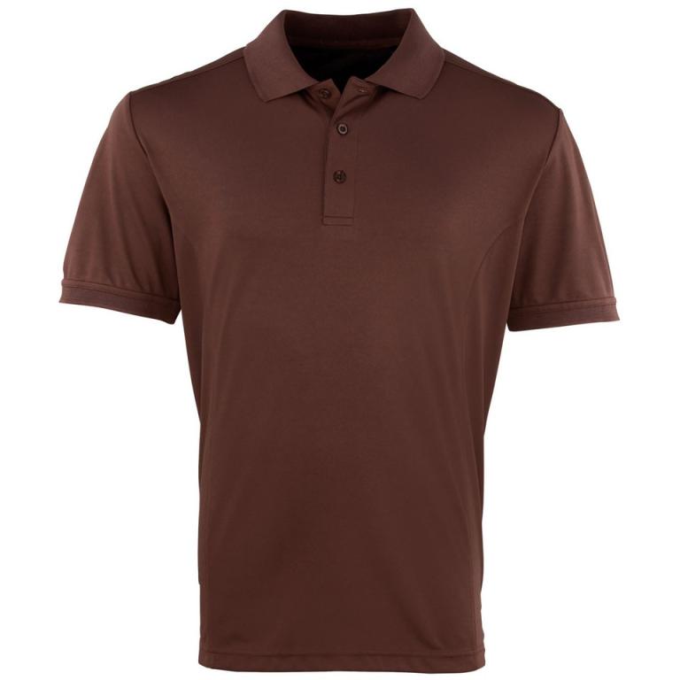 Coolchecker® piqué polo Brown