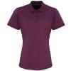 Women's Coolchecker® piqué polo Aubergine