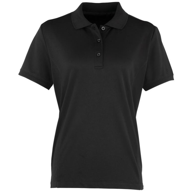 Women's Coolchecker® piqué polo Black