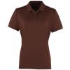 Women's Coolchecker® piqué polo Brown