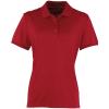 Women's Coolchecker® piqué polo Burgundy