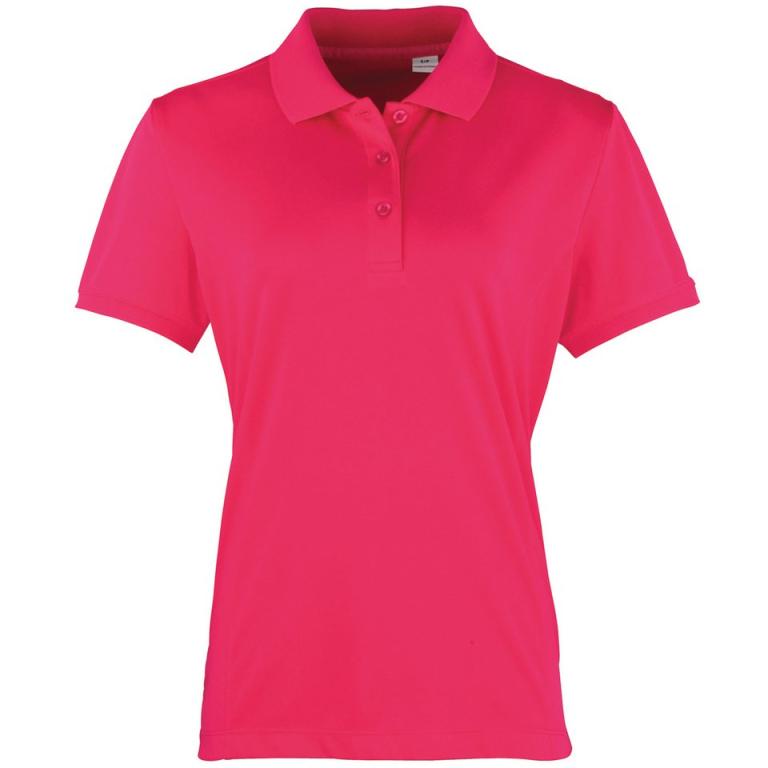 Women's Coolchecker® piqué polo Hot Pink