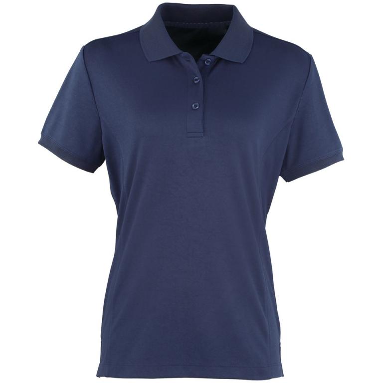 Women's Coolchecker® piqué polo Navy