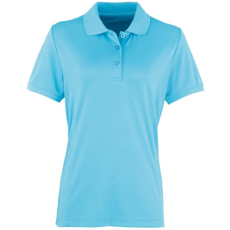 Women's Coolchecker® piqué polo Turquoise