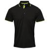 Contrast Coolchecker® polo Black/Lime