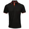 Contrast Coolchecker® polo Black/Orange