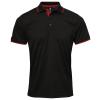 Contrast Coolchecker® polo Black/Red