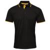 Contrast Coolchecker® polo Black/Sunflower