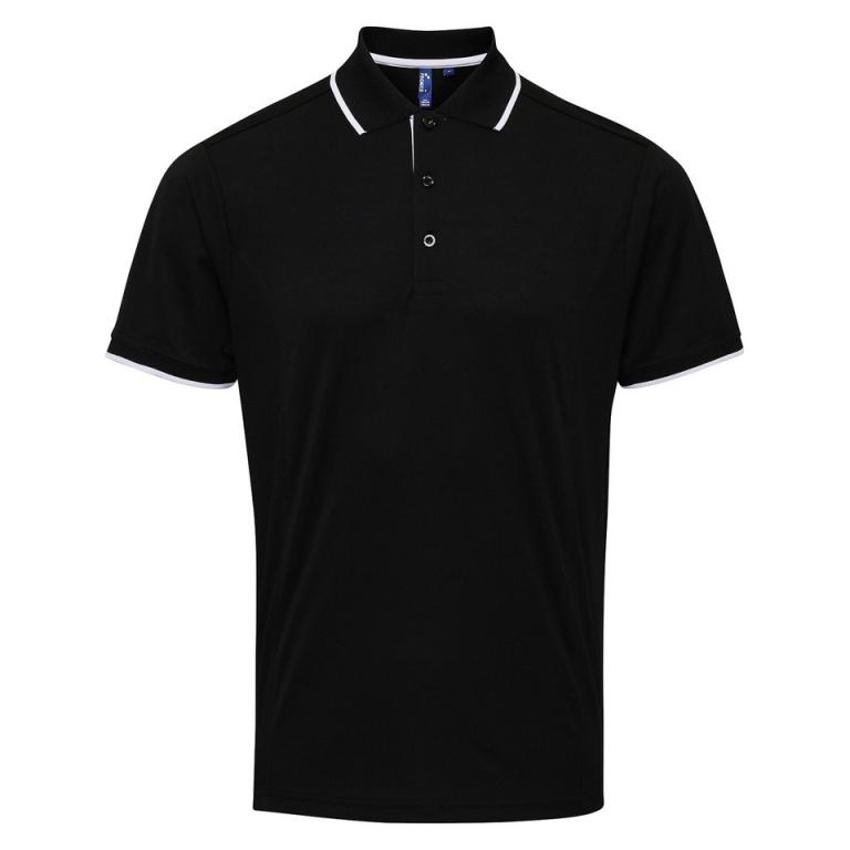 Contrast Coolchecker® polo Black/White