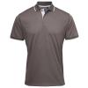 Contrast Coolchecker® polo Dark Grey/Silver