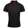 Women's contrast Coolchecker® polo Black/Red