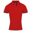 Women's contrast Coolchecker® polo Red/Black