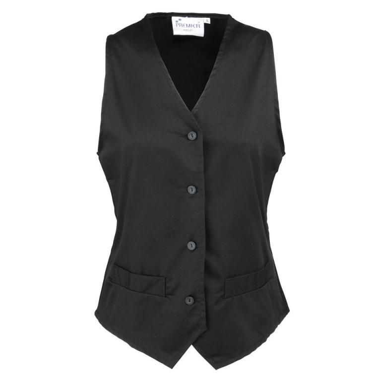 Women's hospitality waistcoat Black