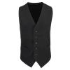 Lined polyester waistcoat Black