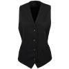 Women's lined polyester waistcoat Black