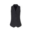 Women's herringbone waistcoat Charcoal