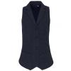 Women's herringbone waistcoat Navy