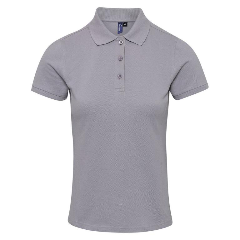 Women's Coolchecker® plus piqué polo Silver