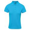 Women's Coolchecker® plus piqué polo Turquoise