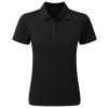 Women’s Spun Dyed Recycled Polo Shirt Black