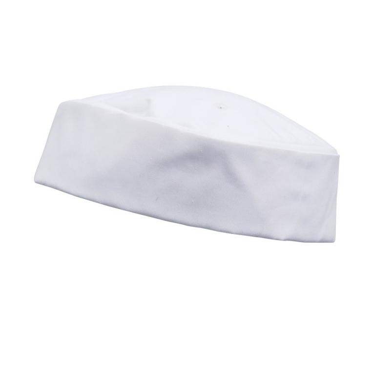 Turn-up chef's hat White