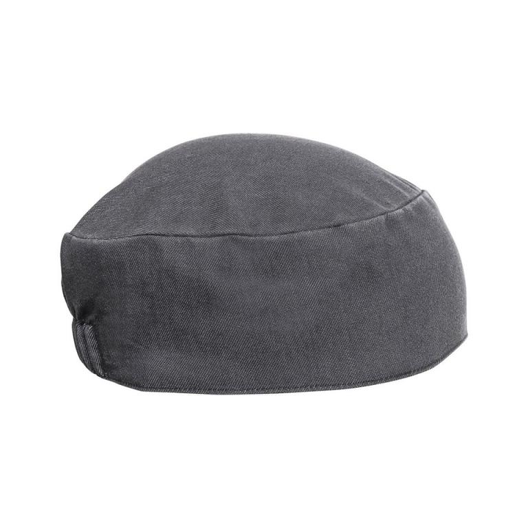 Chef's skull cap Grey Denim