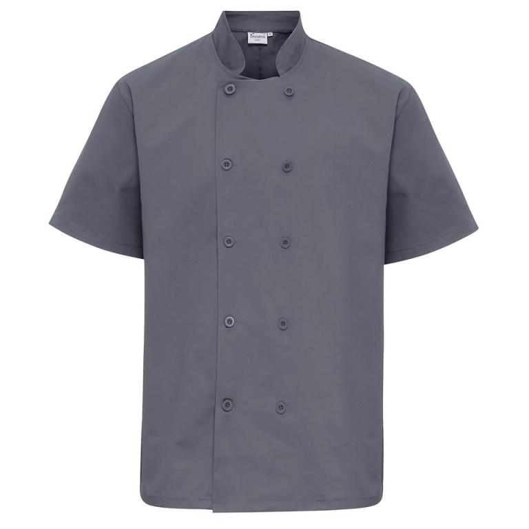 Short sleeve chef’s jacket Steel