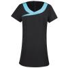 Ivy beauty and spa tunic Black/Turquoise