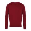 V-neck knitted sweater Burgundy