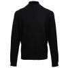 ¼ zip knitted sweater Black