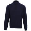 ¼ zip knitted sweater Navy