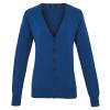 Women's button-through knitted cardigan Royal