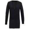 Women's longline knitted cardigan Charcoal