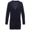 Women's longline knitted cardigan Navy