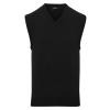 Sleeveless knitted sweater Black