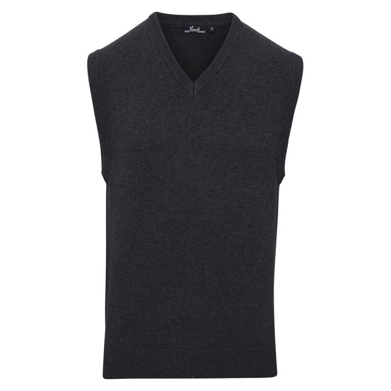 Sleeveless knitted sweater Charcoal