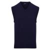 Sleeveless knitted sweater Navy