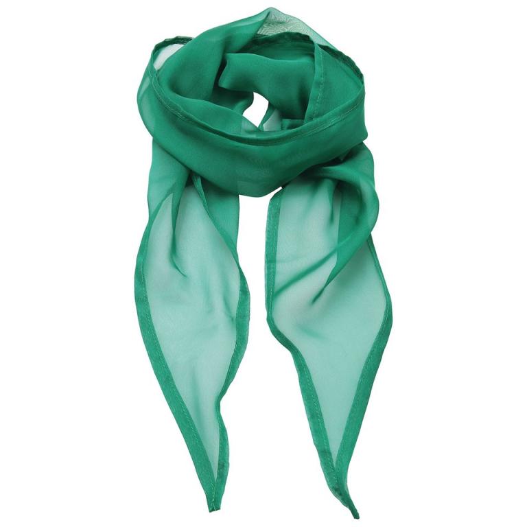 'Colours' Chiffon scarf Emerald