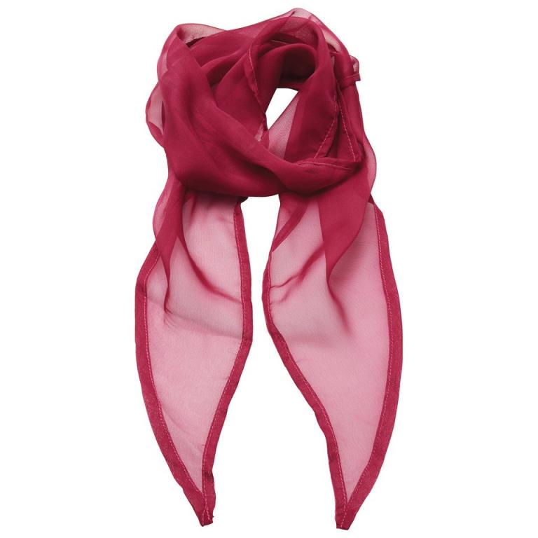 'Colours' Chiffon scarf Hot Pink