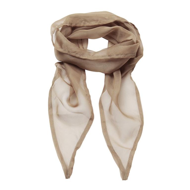 'Colours' Chiffon scarf Khaki