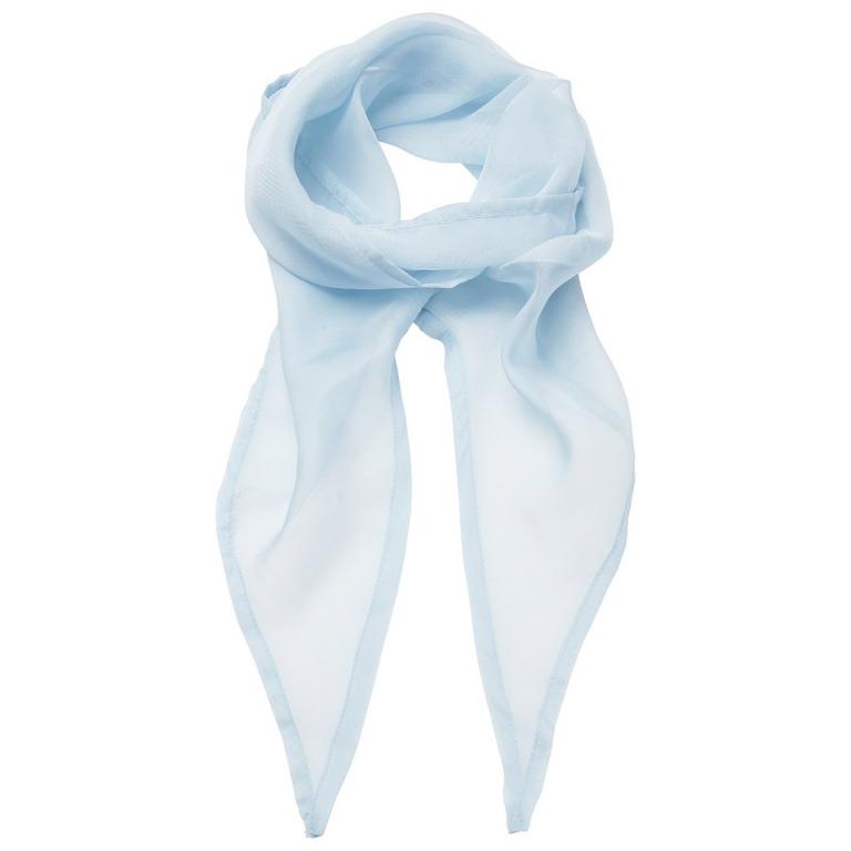 'Colours' Chiffon scarf Light Blue