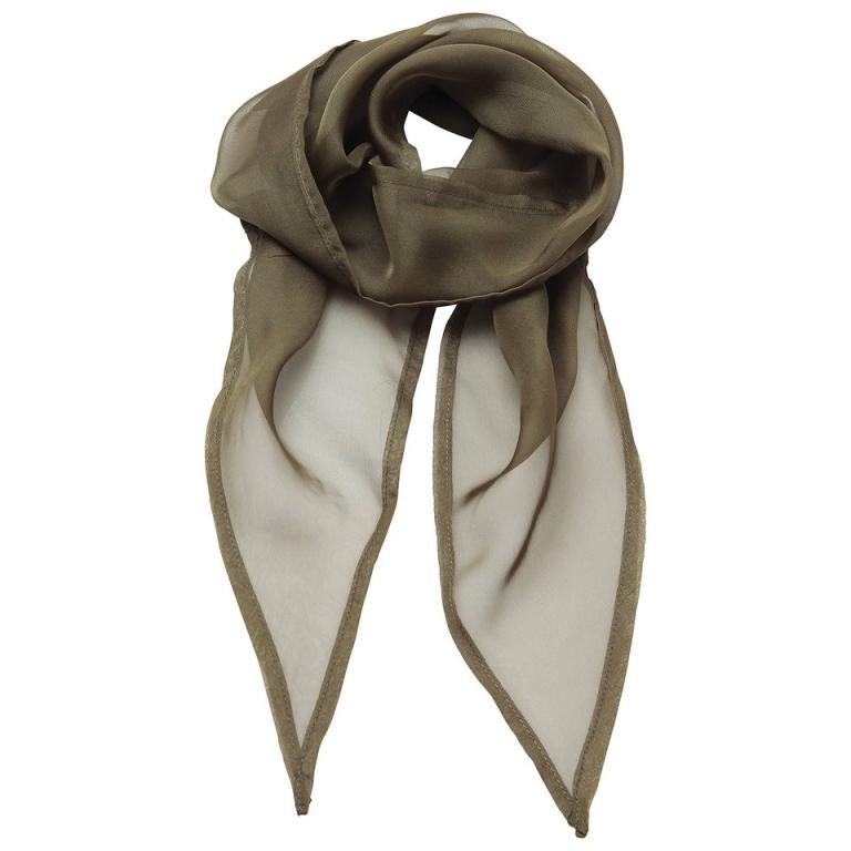 'Colours' Chiffon scarf Olive