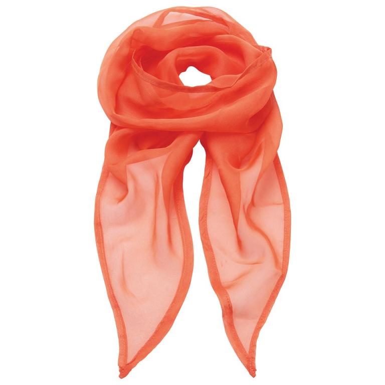 'Colours' Chiffon scarf Orange