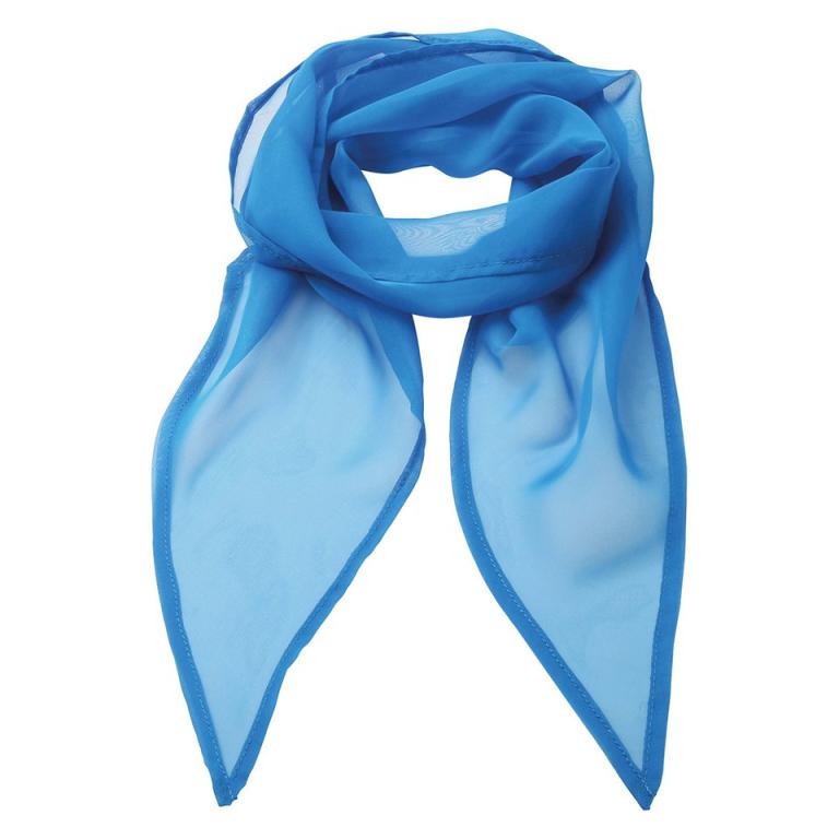 'Colours' Chiffon scarf Sapphire